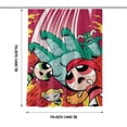 thumbnail image 4 of Lheaggik Cartoon Powerpuff Girl 4 Pcs Bathroom Sets with Shower Curtain and Rugs, Waterproof Polyester Shower Curtain Sets with Hooks, 4 of 5