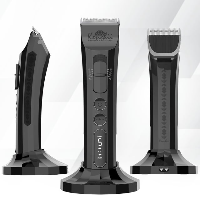 Cortadora para perros Kenchii Flash digital inalámbrica 4 en 1