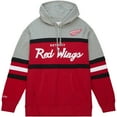thumbnail image 2 of Men's Mitchell & Ness Red/Gray Detroit Red Wings Head Coach Pullover Hoodie, 2 of 4
