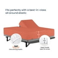 thumbnail image 4 of SGI Bedding Egyptian Cotton Top Split Sheet Set Stripe Adjustable Bed 34" Split Head Queen 600 TC 15" Deep Brick Red, 4 of 9