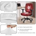 thumbnail image 6 of FKELYI Cartoon Axolotl Snowflake Print Office Chair Cover Stretchable Protective Chair Slipcover Home Officce Decoration Washable Computer Chair Covers for Student, 6 of 7