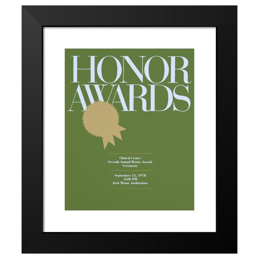 National Institutes of Health 15x18 Black Modern Framed Museum Art Print Titled - Honor Awards (1978)
