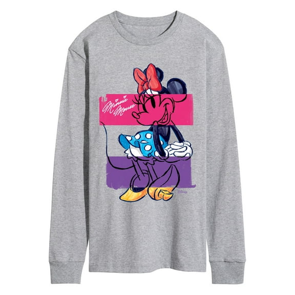 Disney - Minnie Sketch - Men's Long Sleeve Graphic T-Shirt
