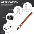 thumbnail image 3 of Brown Leather Phone Wrist Strap with Detachable Design for Safe and Easy Use, 3 of 8