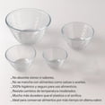 thumbnail image 3 of Set 4 Bowls Tazón De Cristal Texturizado Y Tapas De Plástico, 3 of 7