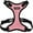 Pink/Black, variant on Voyager Step-In Lock Dog Harness & Reflective Leash Set w/ Neoprene Handle 6ft - For Small to Large Breed Dogs/ Cats, Cute & Heavy-Duty for Walking, Running & Training - Pink Black Trim, XXXS