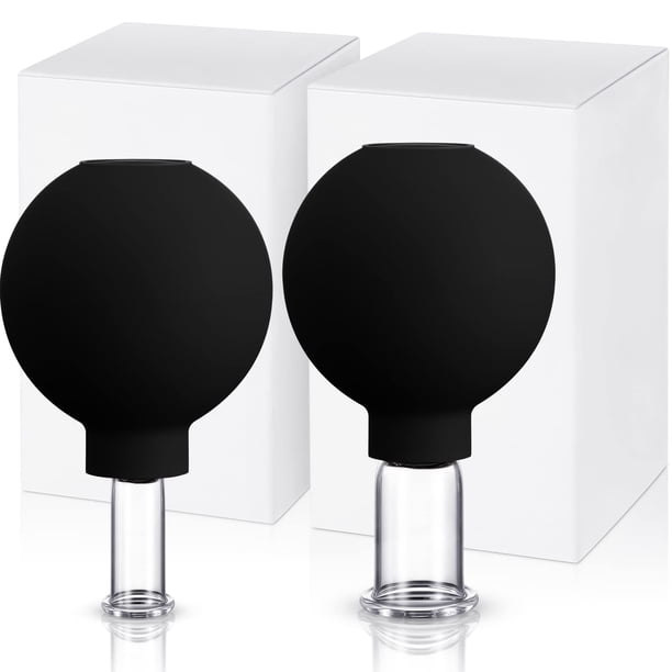 Juego de ventosas Nuanchu, vasos de vidrio para rostro, piel y músculos