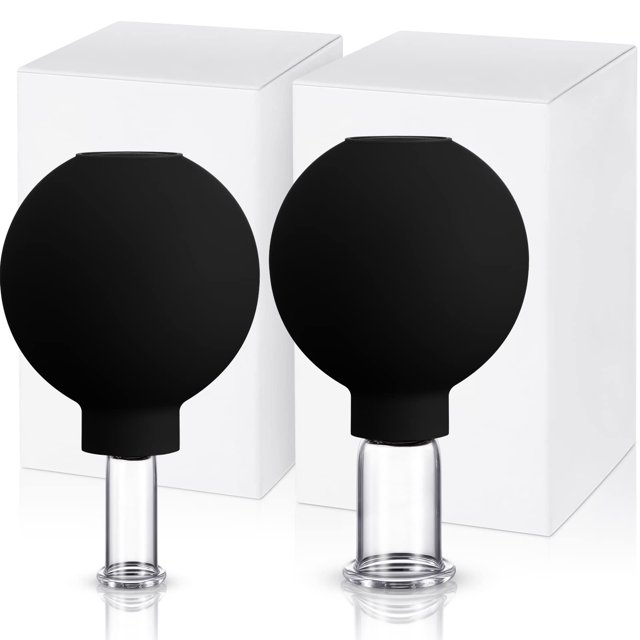 Juego de ventosas Nuanchu, vasos de vidrio para rostro, piel y músculos