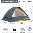 thumbnail image 3 of Camping Tent 4 Person, Waterproof Windproof Tent with Rainfly Easy Set up-Portable Dome Tents for Camping, 3 of 8