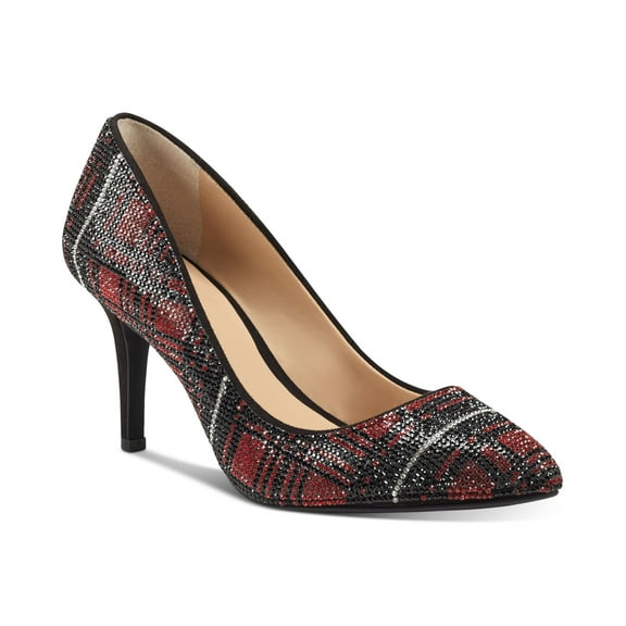I.N.C. International Concepts Zitah Pumps Red Plaid 11M