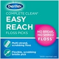 thumbnail image 6 of 3 Pack - DenTek Complete Clean Easy Reach Floss Picks, No Break & No Shred Floss, 75 Count, 6 of 8