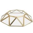 thumbnail image 3 of Ymiko Glass Storage Tray Flower Planting Tray Dessert Plate Glass+Copper 288g, 3 of 8