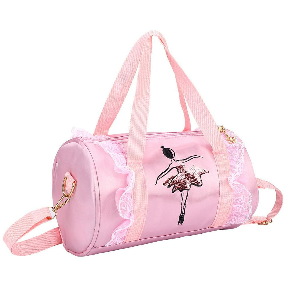 LYUMO Girls Ballet Dancing Handbag Child Ballerina Kids Ballet Sequined Dance Shoulder Bag
