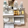 thumbnail image 2 of ACDANC Makeup Organizer,Drawer Design Vanity Organizer,Neat and Orderly Make Up Organizers and Storage,Small,Off-White, 2 of 4