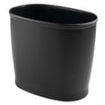 thumbnail image 7 of iDesign Small Plastic Bathroom Trash Can, 2.1 Gallon/8L. Slim Garbage Can for Bedroom, Office, 2-Pack, Black, 7 of 7