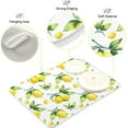 thumbnail image 4 of Green Leaves Dish Drying Mat for Kitchen Counter Herb Plant White Drying Mats Super Absorbent Reversible Microfiber Kitchen Countertop Protector Dishes Pad Medium 16x18 inch, 4 of 6