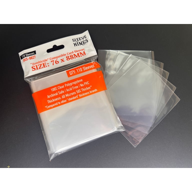 zombicide card sleeves Sleeve Kings Sleeves: 76x88mm (Zombicide compatible), 110 / Pack Sleeve Kings are 60 micron sleeves which are ideal for games where you have a lot of cards Sleeves Customizado para Zombicide -
