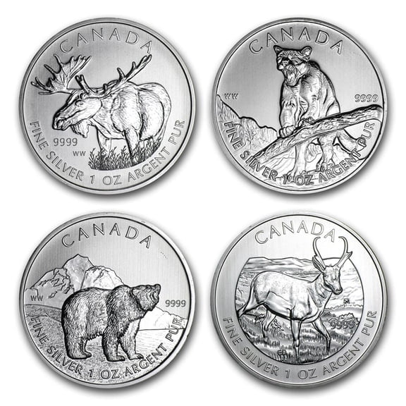2011-2017 Canada 1 oz Silver Wildlife Series (Random)