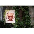 thumbnail image 2 of Coffee Garden Flag Vertical Double Sided Watercolor Coffee Cup with Smoke Doodle Caffeine Coco Beans House Flags Home Burlap Banners 12.5x18 Inch for Outdoor Decor Lawn, 2 of 6
