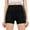 Black, variant on Women's High Waisted Stretchy Casual Summer Shorts Peach Sports Rib Anti Curling Hem Tight Tight Shaping Yoga Beach Vacation Trendy 2025 XS-XL