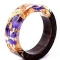 thumbnail image 2 of Anillo de madera de ébano y palisandro original hecho a mano, anillo sencillo para hombres y mujeres. Opciones de regalo: estilo simple y elegante., 2 of 6