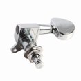 thumbnail image 5 of TABLZONE Acoustic Guitar Replacement Parts 1 Set Gear Driven Tuning Pegs Silver, 5 of 5