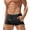 Black, variant on EliteGoogv Men Swim Trunks High Waist Solid Color Briefs Swim Bottom For Men Summer Casual Swimming Shorts Black XL