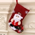 thumbnail image 7 of SPRING PARK Storage Bag|Christmas Stocking Decor|Xmas Style,Elk Snowman,Santa Bear Design, 7 of 7