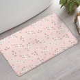 thumbnail image 2 of Pioneer Flower Floral Print Pattern Bathroom Rugs Mat, Non Slip Microfiber Bathroom Rug with Rubber Backing, Soft Mats for Bathroom Floor Tub Shower, 17"x30", 2 of 5