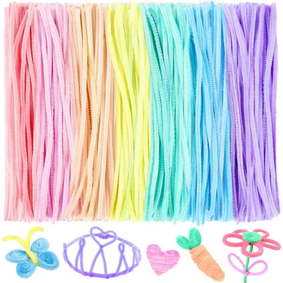 300 Pieces Pipe Cleaners 7Assorted Colored Chenille Stems for Art and Crafts, Children’s Craft Supplies ( 12 inch)