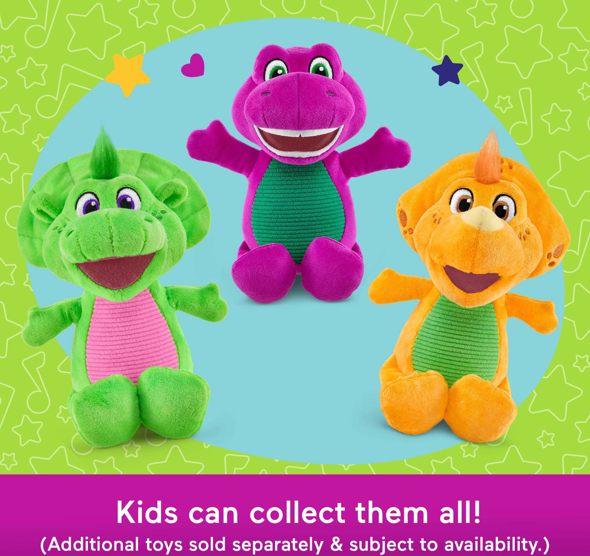 FisherPrice Barneys World Plush Billy Dinosaur 8inch Character Toy for Toddlers & Preschool Kids  (图4)