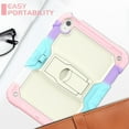 thumbnail image 2 of XYX For iPad (A16)11th /10th Generation 11/10.9 inch 2025/2022 Case, 3in1 Heavy Duty Shockproof Tablet Case with Stand, Shoulder Strap, Rainbow Pink, 2 of 7
