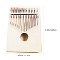 thumbnail image 2 of KAKOWELY 1 Set of Wood Thumb Piano Simple Design for Musicians Music Instrument, 2 of 8