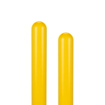 BollardGard 4" x 52" 2-Pack Round Top Bollard Cover - Innoplast (Yellow No Tape)