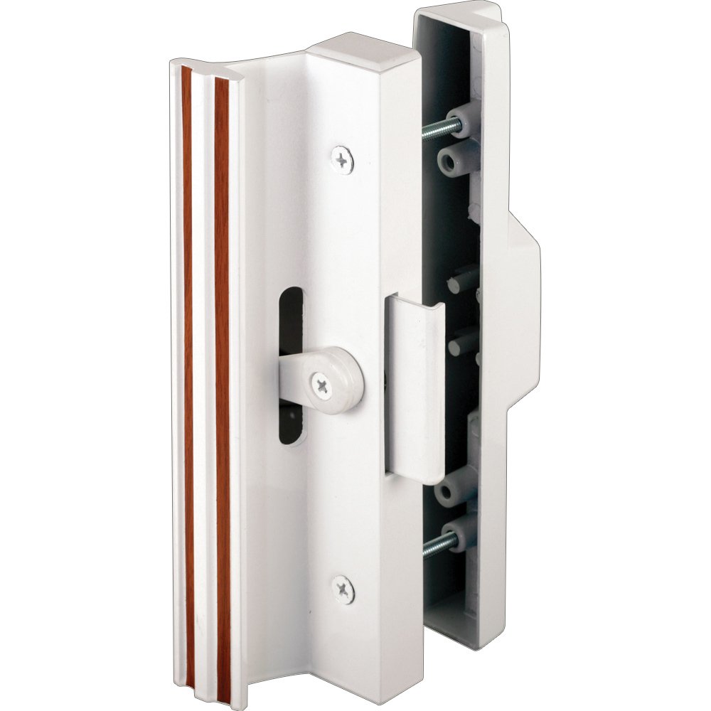 Extruded Aluminum, White, Sliding Patio Door with Clamp Type Latch
