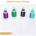 thumbnail image 3 of 50Pcs Bobbins and Sewing Threads, Cotton Sewing Thread Mixed Cotton 21 Colors, 3 of 7