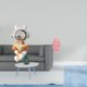 thumbnail image 2 of Jarrón Con Forma De Astronauta Con Tapa, Ideal Para Arreglos Florales De Mesa, Centros De Mesa Y Como Adorno Decorativo Para Chimenea., 2 of 8