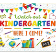 thumbnail image 4 of Colorful Design Kindergarten Banner Decorative Classroom Backdrop for Kids School Entry Learning Celebration, 4 of 7