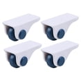 thumbnail image 2 of 4x Mini ruedas giratorias, ruedas giratorias, rodamiento de transferencia de rotación de 360 grados de basura, caja de almacenamien azul perfecl ruedas giratorias, 2 of 8