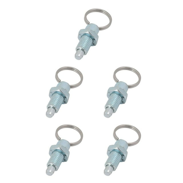 Dalazy Ressort Piston d'Index Chargé avec Anneau Pratique Tirer Mécanisme de Verrouillage Fiable M16-10 Acier Galvanisé 5Set