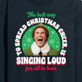 thumbnail image 3 of ELF - Christmas Singing  - Men's Long Sleeve T-Shirt, 3 of 5