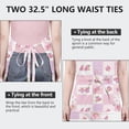 thumbnail image 6 of Pioneer Flower Floral Print Pattern Apron for Women and Men, Cotton Linen Waterproof with Pockets, Adjustable, 33x27 Inch for Kitchen, Gardening, BBQ, Salon, 6 of 6