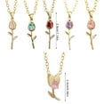 thumbnail image 5 of Elegant Gold Tulips Necklace Portable Accessory for Weddings and Parties, 5 of 16