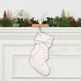 thumbnail image 4 of NWOKYZGH 1 Pack Bow Christmas Stockings, Coquette Velvet Christmas Stocking Hanging Xmas Tree Decor for Fireplace Holiday Festival Party Ornament, 4 of 6