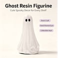 thumbnail image 2 of Texas Large Ghost Tabletop Decoration - Matte White Resin Standing Ghost Tabletop Figurine, Gentle Whimsical Autumn Halloween Indoor Shelf and Mantel Decoration, 2 of 7