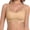 Beige, variant on Bras For Women, Cooling Seamless Wire-Free Push-Up Bra, Racerback & Front Closure Adjustable Straps For Summer Daily Wear White M