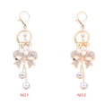 thumbnail image 4 of Langgg Bowknot Rhinestone Shinning Key Chain Allor Pearl Pendant Keychain Backpack Wallet Key Ring Girl Gift, 4 of 9