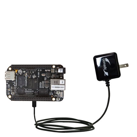 Gomadic Intelligent Compact AC Home Wall Charger suitable for the BeagleBone BeagleBone - Barrel Port Connection - High output power with a convenient