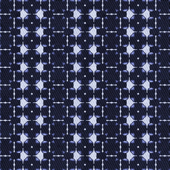 Ahgly Company Indoor Square Patterned Night Blue Area Rugs, 8' Square