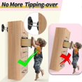 thumbnail image 2 of 6 Packs Anti Tip Furniture Anchors Furniture Anchors for Baby Proofing Earthquake Straps for Furniture Dresser Wall Safety Anchor Furniture Safety Str, 2 of 5